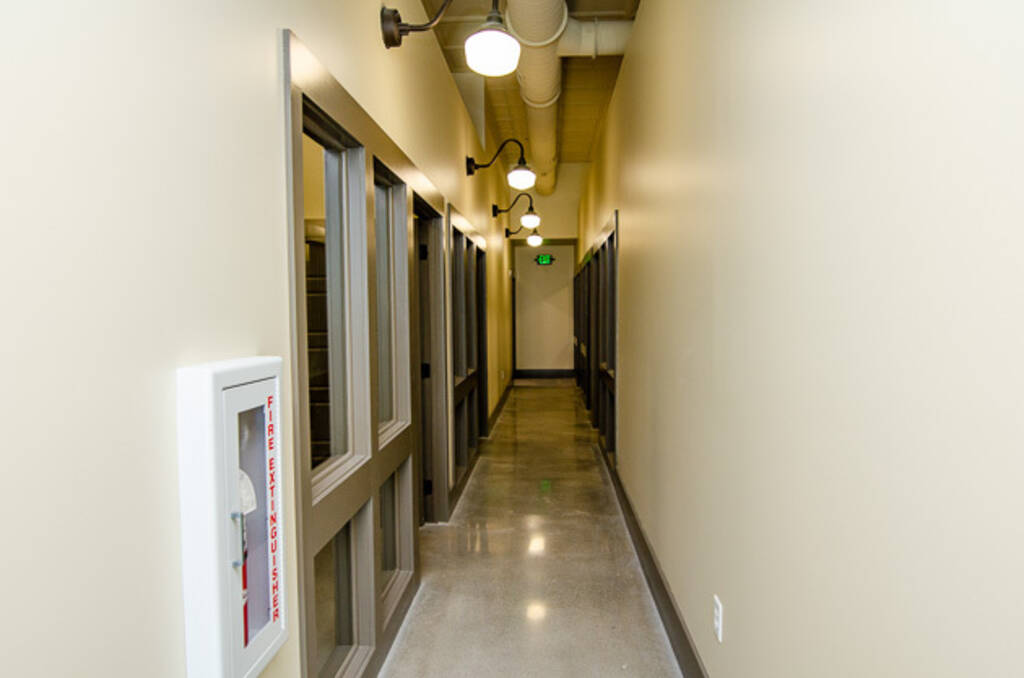 Suite B View of Hallway and Back Offices 