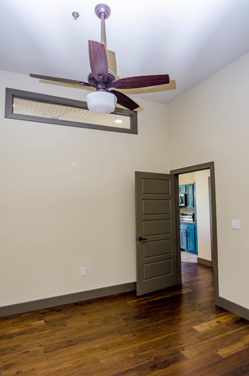 Loft 2A Ceiling fan and door