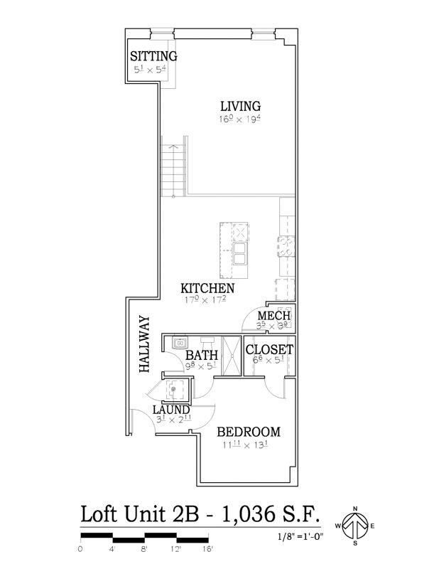 Loft 2B Floor Plan
