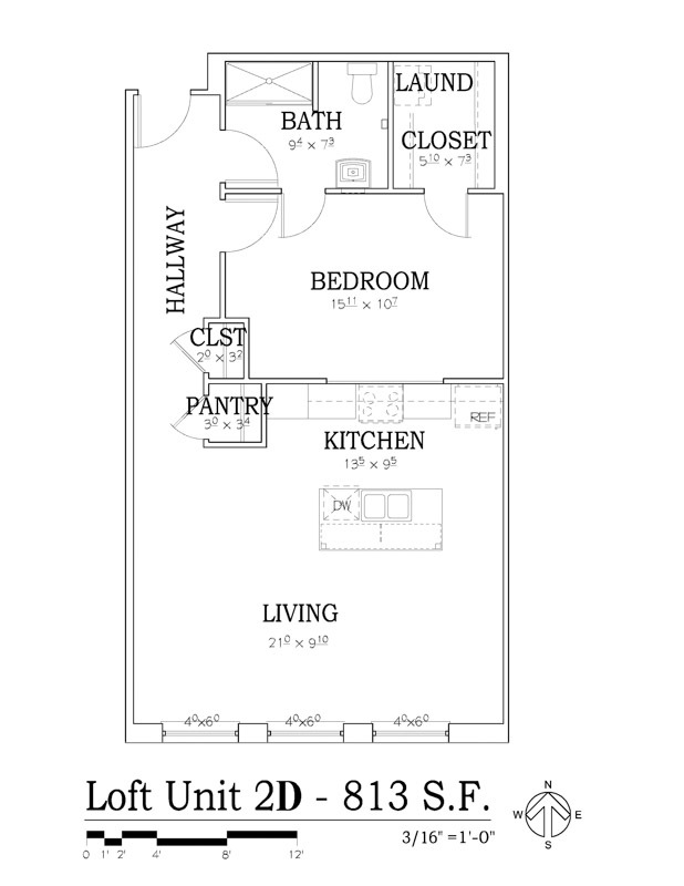 Loft 2D Floor Plan