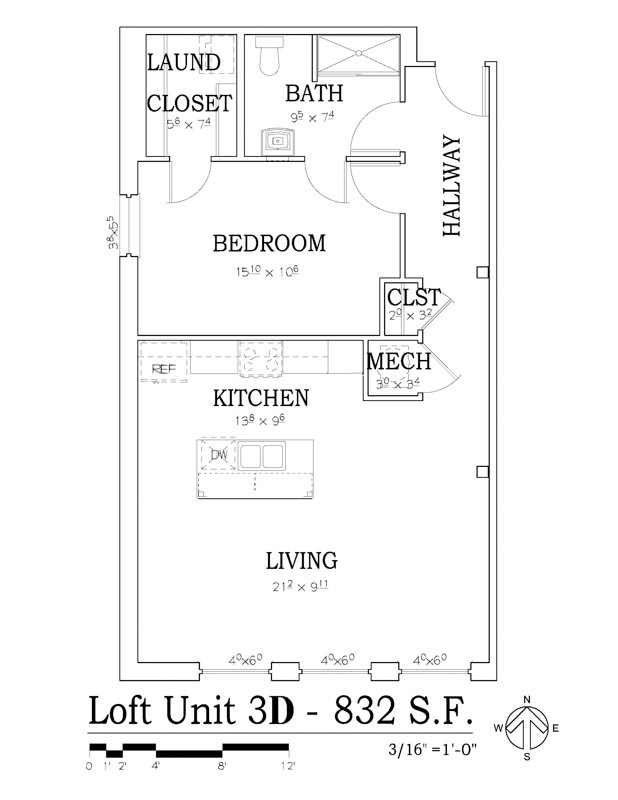 Loft 3D Floor Plan