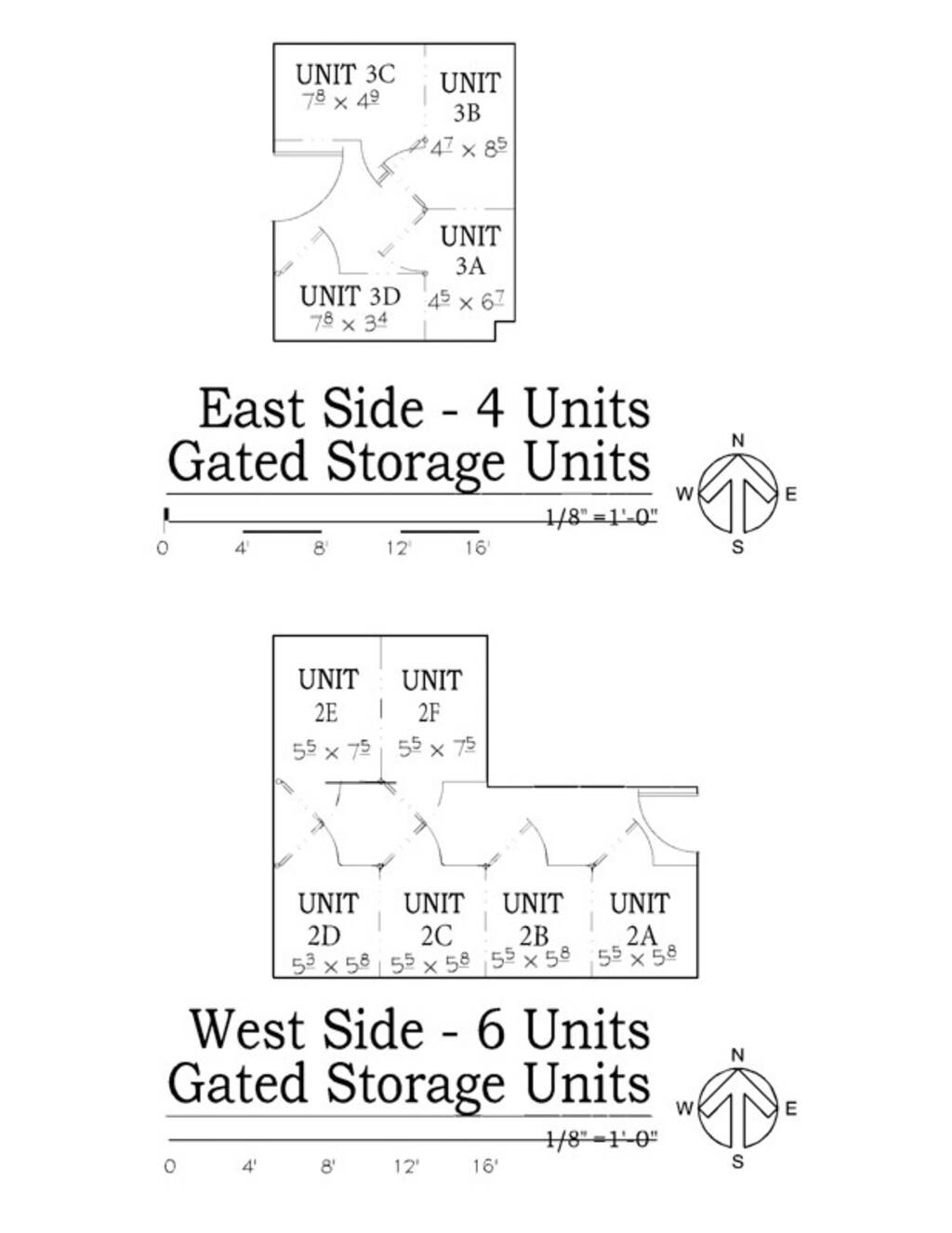 Gated Storage Units Floor Plan